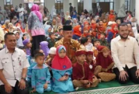 Ratusan murid TK se-Kota Padang mengikuti Lomba Asmaul Husna di Masjid Agung Nurul Iman, Rabu (28/1/2026). (Foto: Kominfo Padang)