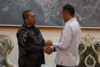 Wali Kota Padang Panjang, Hendri Arnis bersama Kakanim Agam, Kizlar Assad di Rumah Dinas Wali Kota Padang Panjang, Kamis (22/1/2026). (Foto: Kominfo Padang Panjang)