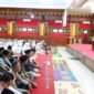 Wali Kota Pariaman Yota Balad menyampaikan sambutan saat Tabligh Akbar di Aula Balai Kota Pariaman, Jumat (2/1/2026). (Foto: Kominfo Pariaman)