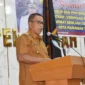 Wakil Wali Kota Pariaman Mulyadi membuka uji publik dan penyepadanan data kerusakan rumah akibat bencana cuaca ekstrem di Kota Pariaman Tahun 2025, Senin (26/1/2026). (Foto: Kominfo Kota Pariaman)