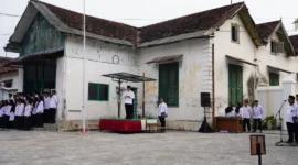Wujud gedung pertama Kementerian Agama di Yogyakarta dijadikan lokasi Upacara HAB ke-80, Sabtu (3/1/2026). (Foto: Kemenag/Rahadian Bagaskara)