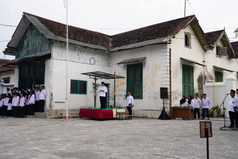 Wujud gedung pertama Kementerian Agama di Yogyakarta dijadikan lokasi Upacara HAB ke-80, Sabtu (3/1/2026). (Foto: Kemenag/Rahadian Bagaskara)
