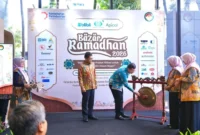 Inspektur Jenderal Kemenperin M. Rum membuka Bazar Ramadhan DWP Kemenperin Tahun 2026 di Jakarta, Rabu (25/2). (Foto: Kemenperin)