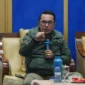 Bupati Tanah Datar Eka Putra audiensi bersama panitia pelaksana Pacu Kuda Wirabraja Open Race dan Tradisional Tanah Datar 2026 di Gedung Indo Jolito, Batusangkar, Kamis (5/2/2026) malam. (Foto: Prokopim Tanah Datar)