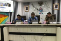 Bupati Pessel Hendrajoni memaparkan pembangunan Manajemen Talenta ASN di hadapan jajaran BKN, Kamis (12/2). (Foto: Pemkab Pessel)