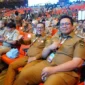 Bupati Tanah Datar Eka Putra bersama Wakil Bupati Tanah Datar Ahmad Fadly menghadiri Rakornas Pemerintah Pusat dan Daerah Tahun 2026 di SICC, Sentul, Senin (2/2/2026). (Foto: Prokopim Tanah Datar)