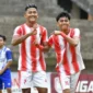 Carel Syadef cetak hattrick saat PSP Padang kalahkan Kompak Kampung Pisang 6-1 di Stadion Utama Sumbar, Padang Pariaman, Senin (2/2/2026). (Foto: Diskominfo Padang)