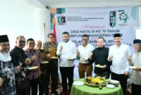 Wali Kota Padang, Fadly Amran menghadiri peringatan Dies Natalis ke-79 HMI yang digelar MW KAHMI Sumbar di Wisma Insan Cita HMI/KAHMI, Jumat (13/2/2026). (Foto: Prokopim Padang)