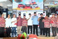 Wali Kota Padang Fadly Amran membuka kegiatan donor darah di SJS Plaza Lapai Padang, Rabu (18/2/2026). (Foto: Prokopim Padang)