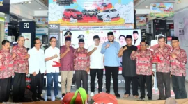 Wali Kota Padang Fadly Amran membuka kegiatan donor darah di SJS Plaza Lapai Padang, Rabu (18/2/2026). (Foto: Prokopim Padang)