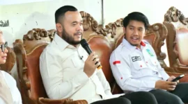 Wali Kota Padang, Fadly Amran menjadi narasumber dalam Stadium General DPMK-TFI 2026, yang digelar PW KAMMI Sumbar di Aula Tahura Bung Hatta, Rabu (4/2/2026). (Foto: Prokopim Padang)