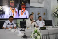 Wali Kota Padang Fadly Amran menjadi narasumber dalam Rakornas FKUB yang digelar secara virtual melalui Zoom Meeting dari Gedung Putih Rumah Dinas Wali Kota, Rabu (4/2/2026). (Foto: Prokopim Padang)