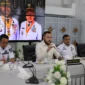 Wali Kota Padang Fadly Amran menjadi narasumber dalam Rakornas FKUB yang digelar secara virtual melalui Zoom Meeting dari Gedung Putih Rumah Dinas Wali Kota, Rabu (4/2/2026). (Foto: Prokopim Padang)