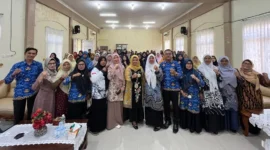 Disdikpora Kota Pariaman bersama K3S SD Kecamatan Pariaman Selatan mematangkan persiapan Festival Qasidah Rebana Klasik di Balairung Rumah Dinas Wakil Wali Kota, Kamis (5/2/2026). (Foto: Kominfo Kota Pariaman)