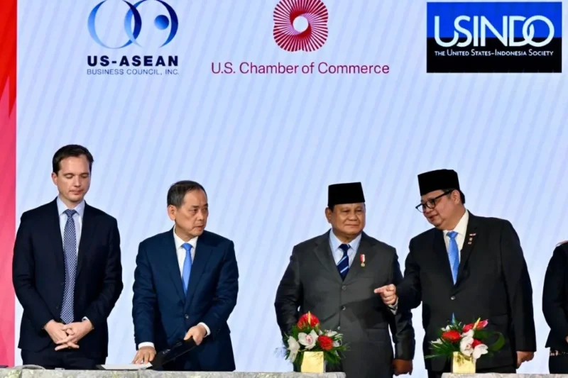 Acara US-Indonesia Business Summit 2026 (Forum Bisnis RI-AS 2026) di Washington D.C, Rabu (18/2). (Foto: Kemenko Perekonomian)