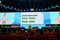 Presiden Prabowo Subianto menyampaikan rencana peluncuran Gerakan Indonesia ASRI pada Rakornas Pemerintah Pusat dan Daerah Tahun 2026 di Sentul International Convention Center (SICC), Kabupaten Bogor, Jawa Barat, Senin (2/2/2026). (Foto: BPMI Setpres)