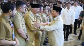 Gubernur Sumbar, Mahyeldi Ansharullah saat menghadiri Rakornas Pemerintah Pusat dan Daerah Tahun 2026 di SICC, Kabupaten Bogor, Jabar, Senin (2/2/2026). (Foto: ADPSB)