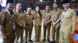 Gubernur Sumbar, Mahyeldi Ansharullah saat menghadiri Rakornas Pemerintah Pusat dan Daerah 2026 di Sentul International Convention Center (SICC), Bogor, Senin (2/2/2026). (Foto: ADPSB)