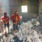 
Petugas Damkar Padang memadamkan api di gudang springbed di Jalan Tui, Kuranji, Senin (2/2/2026). (Foto: Damkar Padang)