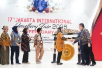 Pembukaan pameran Jakarta International Jewellery Fair (JIJF) 2026 di Assembly Hall, Jakarta Convention Center (JCC) pada 12–15 Februari 2026. (Foto: Kemenperin)