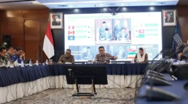 Menteri Perdagangan Budi Santoso dalam media briefing “Capaian Kinerja 2025 dan Program Kerja 2026” di Jakarta, Jumat (6/2/2026). (Foto: Kemendag)