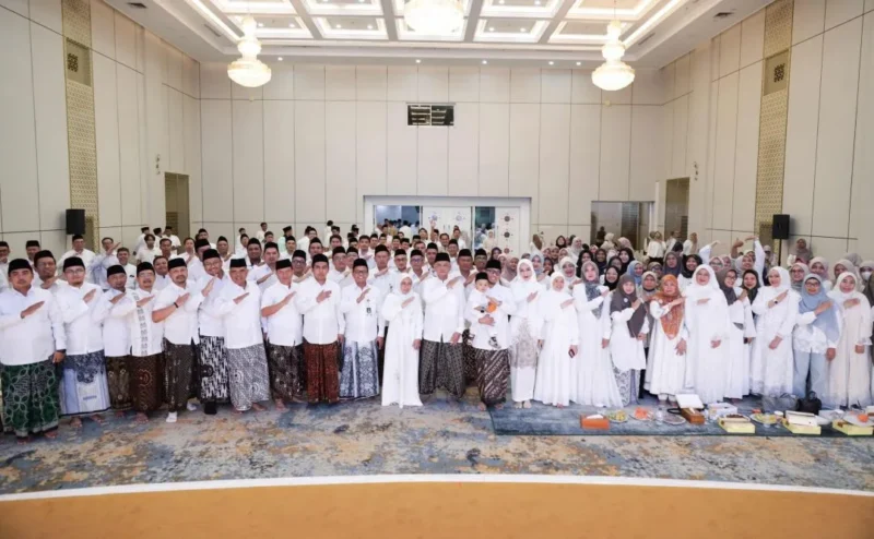 Kementerian Haji dan Umrah RI menyelenggarakan buka puasa bersama di Auditorium H.M. Rasjidi, Kantor Kemenhaj RI, Jakarta, Rabu (25/2/2025). (Foto: Kemenhaj)