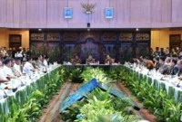 Kementerian Perhubungan (Kemenhub) menggelar Rapat Koordinasi Persiapan Penyelenggaraan Angkutan Lebaran 2026 di Kantor Pusat Kemenhub, Jakarta. (Foto: Kemenhub)
