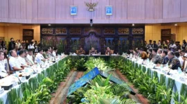 Kementerian Perhubungan (Kemenhub) menggelar Rapat Koordinasi Persiapan Penyelenggaraan Angkutan Lebaran 2026 di Kantor Pusat Kemenhub, Jakarta. (Foto: Kemenhub)