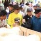 Wakil Wali Kota Solok, Suryadi Nurdal membuka Kontes Ternak di Taman Pramuka Kota Solok, Minggu (1/2/2026). (Foto: Prokopim Solok)