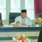 Gubernur Sumbar, Mahyeldi Ansharullah saat menerima kunjungan kerja Komisi II DPR RI di Auditorium Gubernuran, Padang, Jumat (20/2/2026). (Foto: ADPSB)