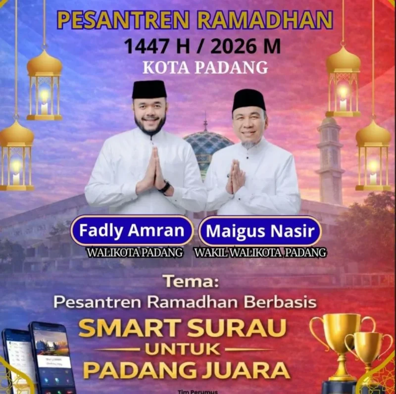 Mulai 13 Februari 2026 siswa SD dan SMP di Kota Padang akan libur sekolah. (Foto: Diskominfo Padang)