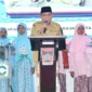 Wakil Wali Kota Padang Maigus Nasir membuka Lomba Cerdas Quran Tingkat SD dan SMP sederajat se-Kota Padang Tahun 2026 di Gedung Bagindo Aziz Chan Youth Center, Senin (9/2/2026). (Foto: Prokopim Padang)