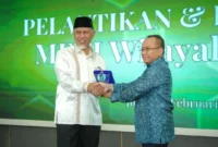 Gubernur Sumbar Mahyeldi menghadiri pelantikan pengurus METI Wilayah Sumbar di Auditorium Gubernuran, Jumat (6/2/2026). (Foto: ADPSB)