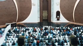 Menteri Agama (Menag) Nasaruddin Umar di Masjid Negara IKN, Jumat (20/2/2026). (Foto: Andi Ardiansyah Asdar/Kemenag)