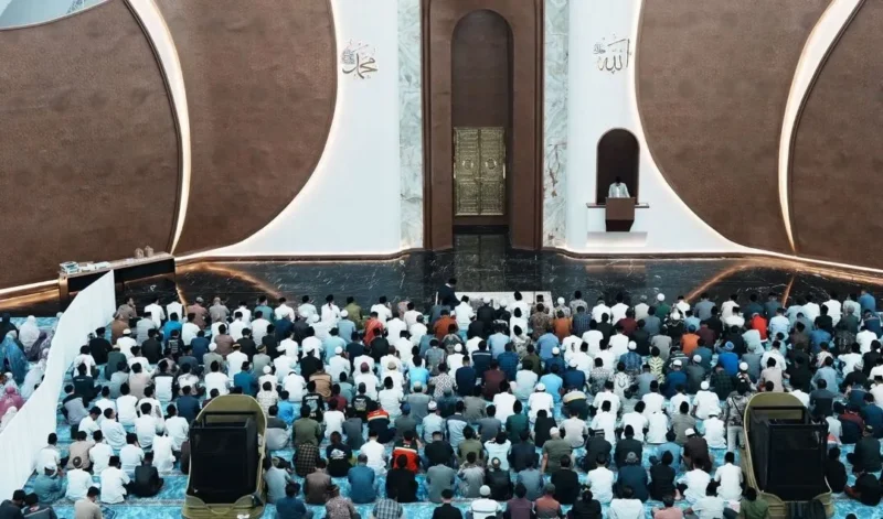 Menteri Agama (Menag) Nasaruddin Umar di Masjid Negara IKN, Jumat (20/2/2026). (Foto: Andi Ardiansyah Asdar/Kemenag)