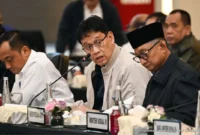 Menteri Keuangan Purbaya Yudhi Sadewa dalam Rapat Koordinasi Satgas Pemulihan Pasca Bencana Sumatera di Senayan, Rabu (18/2/2026). (Foto: Kemenkeu)