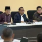 Menteri Agama Nasaruddin Umar dalam Rapat Tingkat Menteri Program Prioritas Olahraga Nasional. (Foto: Fadhlillah Hafizhan M/Kemenag)