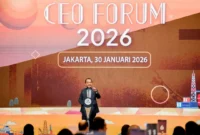 Menteri ESDM Bahlil Lahadalia dalam CEO Forum Tahun 2026. (Foto: Kementerian ESDM)