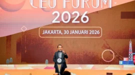 Menteri ESDM Bahlil Lahadalia dalam CEO Forum Tahun 2026. (Foto: Kementerian ESDM)