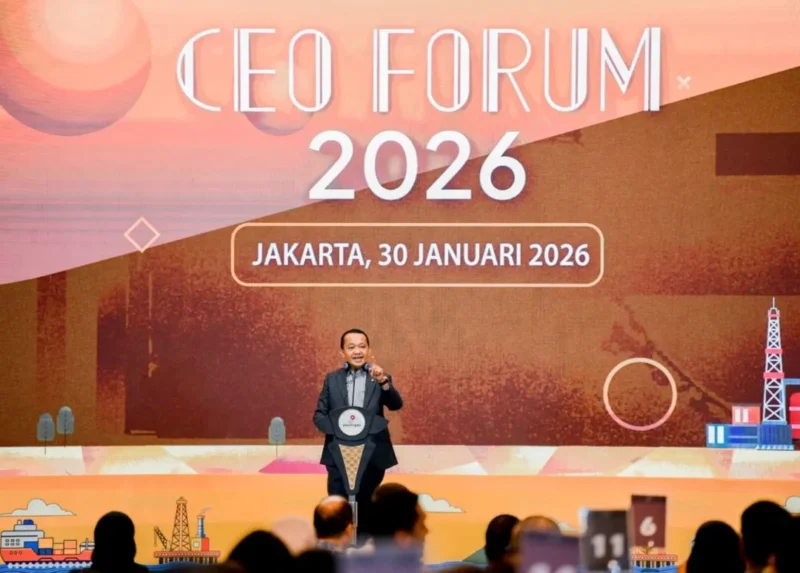 Menteri ESDM Bahlil Lahadalia dalam CEO Forum Tahun 2026. (Foto: Kementerian ESDM)