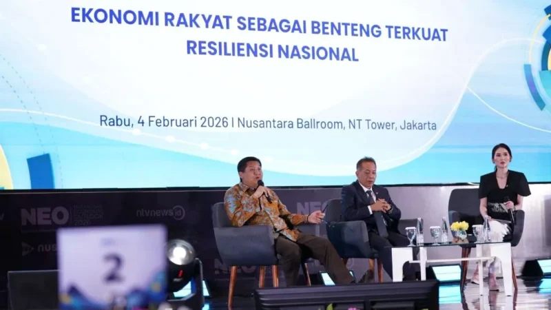 Menteri PKP Maruarar Sirait dalam forum Nusantara Economic Outlook 2026, Rabu (4/2/2026). (Foto: Kementerian PKP)