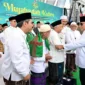 Presiden Prabowo Subianto pada acara Mujahadah Kubro Satu Abad NU di Stadion Gajayana, Kota Malang, Provinsi Jawa Timur, Minggu (8/2/2026). (Foto: BPMI Setpres)