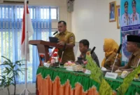 Pj Sekda Padang Raju Minropa membuka Musrenbang Kecamatan Bungtekab, Selasa (10/2/2026). (Foto: Diskominfo Padang)