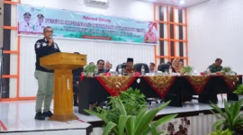 Sekda Kota Payakumbuh, Rida Ananda menghadiri Musrenbang Kecamatan Payakumbuh Timur Tahun Perencanaan 2027, di Aula SKB Kota Payakumbuh, Kamis (5/2/2026). (Foto: MC Payakumbuh)