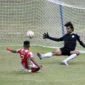 PSP Padang menang telak 6–1 atas Kompak Kampung Pisang di Liga 4 Sumbar yang dihelat di Stadion Utama Sumatera Barat, Lubuk Alung, Kabupaten Padangpariaman, Senin (2/2/2026). (Foto: Diskominfo Padang)