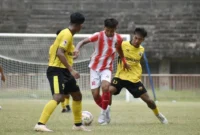 PSP Padang menghajar Gaung Putra FC dengan skor telak 14-0 pada lanjutan Liga 4 Sumbar di Stadion Utama Sumbar, Lubuk Alung, Rabu (11/2/2026). (Foto: Diskominfo Padang)