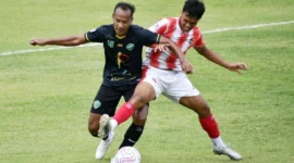 PSP Padang membungkam PSPP Padang Panjang dengan skor 3-2 pada Match Day ke-9 Liga 4 Sumbar di Stadion H. Agus Salim, Senin (16/2/2026). (Foto: Diskominfo Padang)
