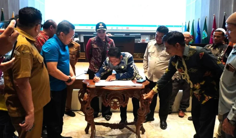 Ditjen Perkebunan Kementerian Pertanian bersama tim provinsi akan melaksanakan penilaian kepatuhan usaha perkebunan PT TKA. (Foto: Pemkab Dharmasraya)