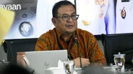 Analis Senior BI Sumbar, Rifat Pasha saat High Level Meeting TPID Kota Padang di Rumah Dinas Wali Kota, Selasa (10/2/2026). (Foto: Diskominfo Padang)