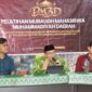 Wakil Wali Kota Padang Maigus Nasir memberikan materi pada Pelatihan Mubaligh Mahasiswa Muhammadiyah Daerah di Aula Masjid Taqwa Muhammadiyah, Minggu (8/2/2026). (Foto: Prokopim Padang)